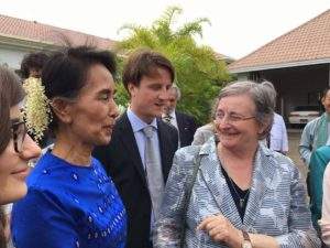 Aung San Suu Kyi e Albertina Soliani